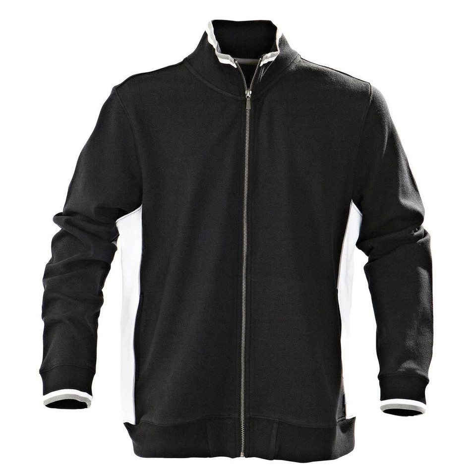 Premium Quality Adults Unisex Heavy Knitted Cotton Trim Jacket - ATLANTA | Black