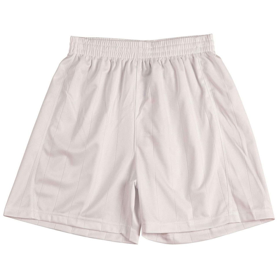 Children Youth CoolDry Polyester Jersey Soccer Shorts - SS25K | White
