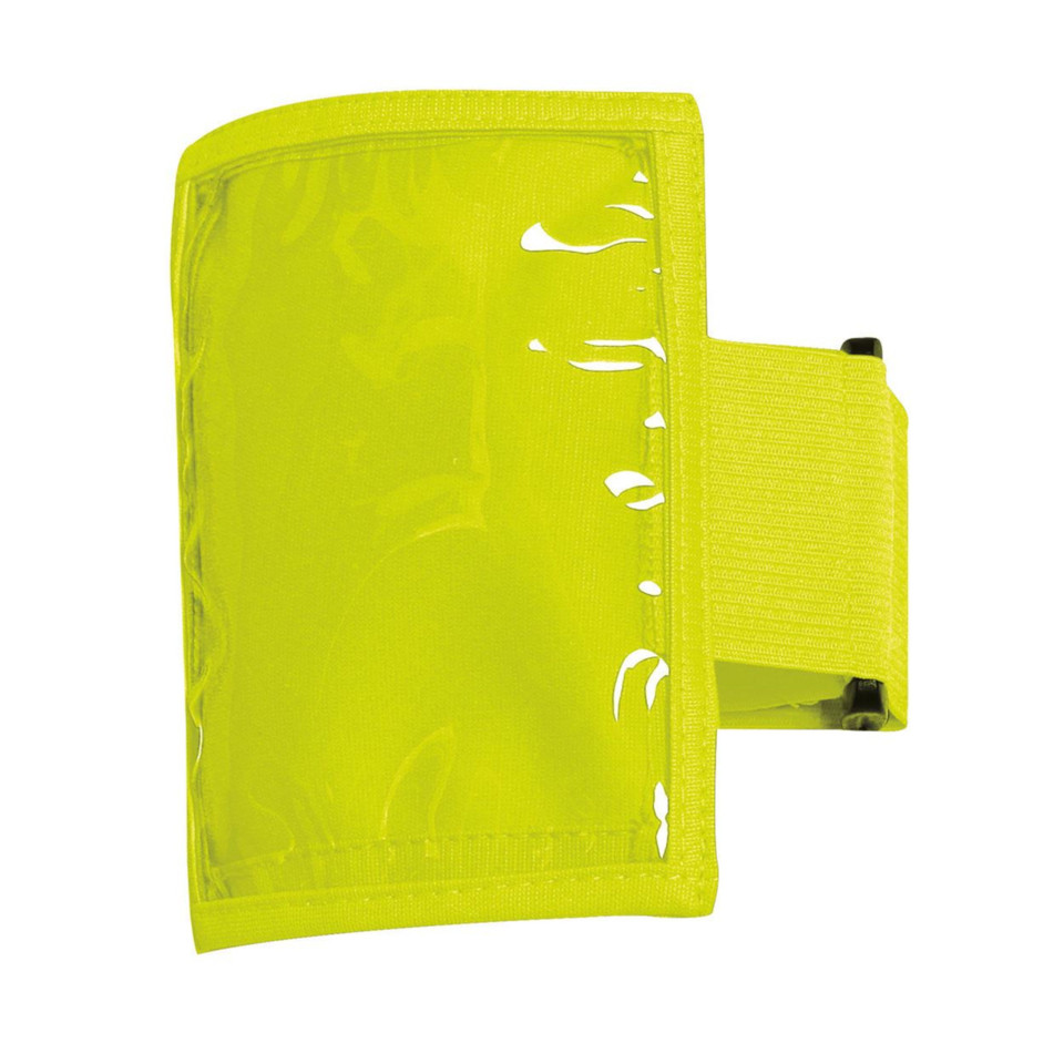 10pcs Plastic Pocket ID Sleeve Band - 6PPS | Lime