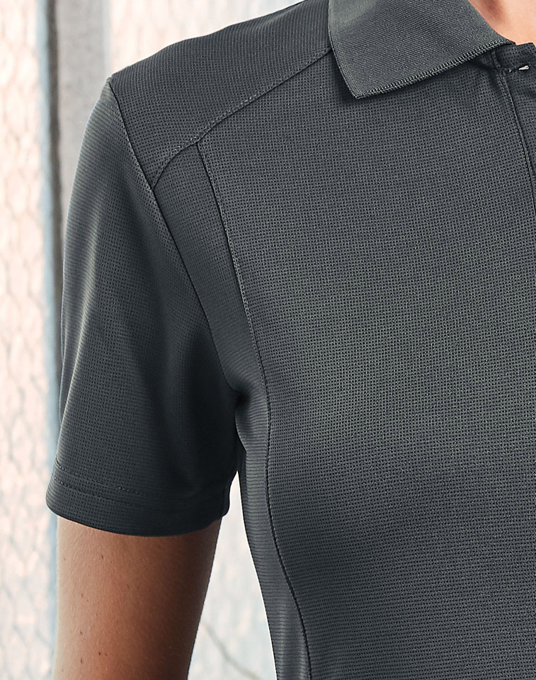 Bamboo Charcoal Short Sleeve Polo Shirt in storm grey, product photo
