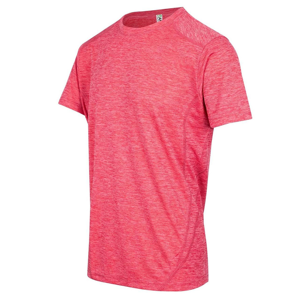 Kids Plain CoolDry Marl Poly T-shirt - T307KSM | Red marl