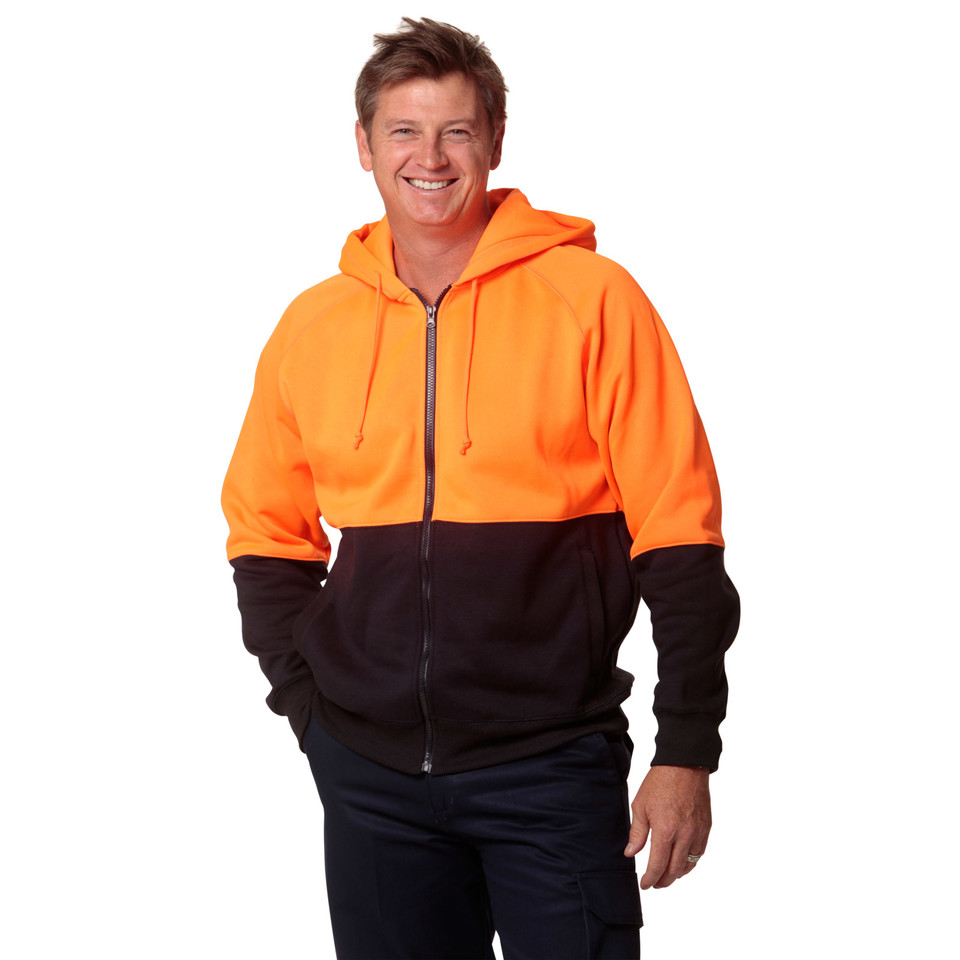 Mens HI-VIS Two Tone Fleece Hoodie - SW24 