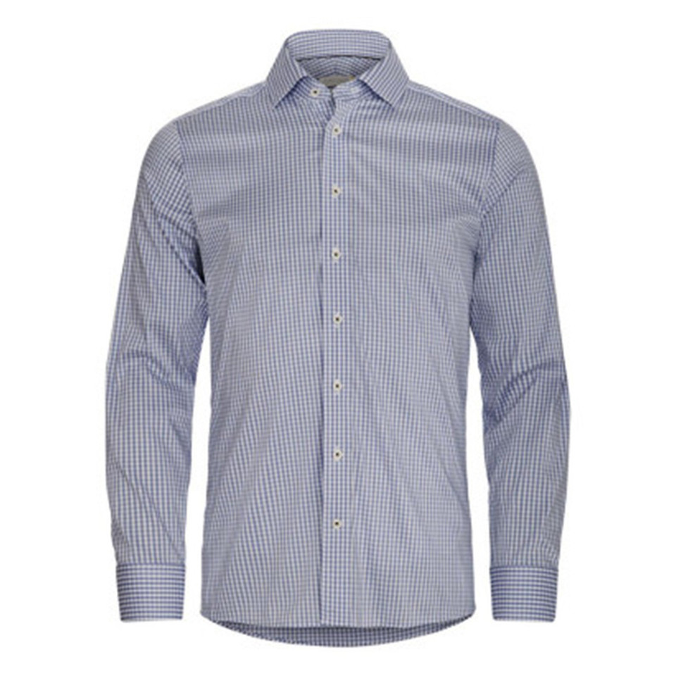 Yellow Bow 53 | Men's Checkered Easy Care Long Sleeves Shirt