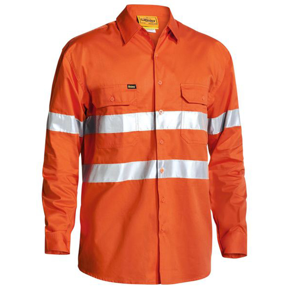 Taped Hi Vis Cool Lightweight Drill Shirt