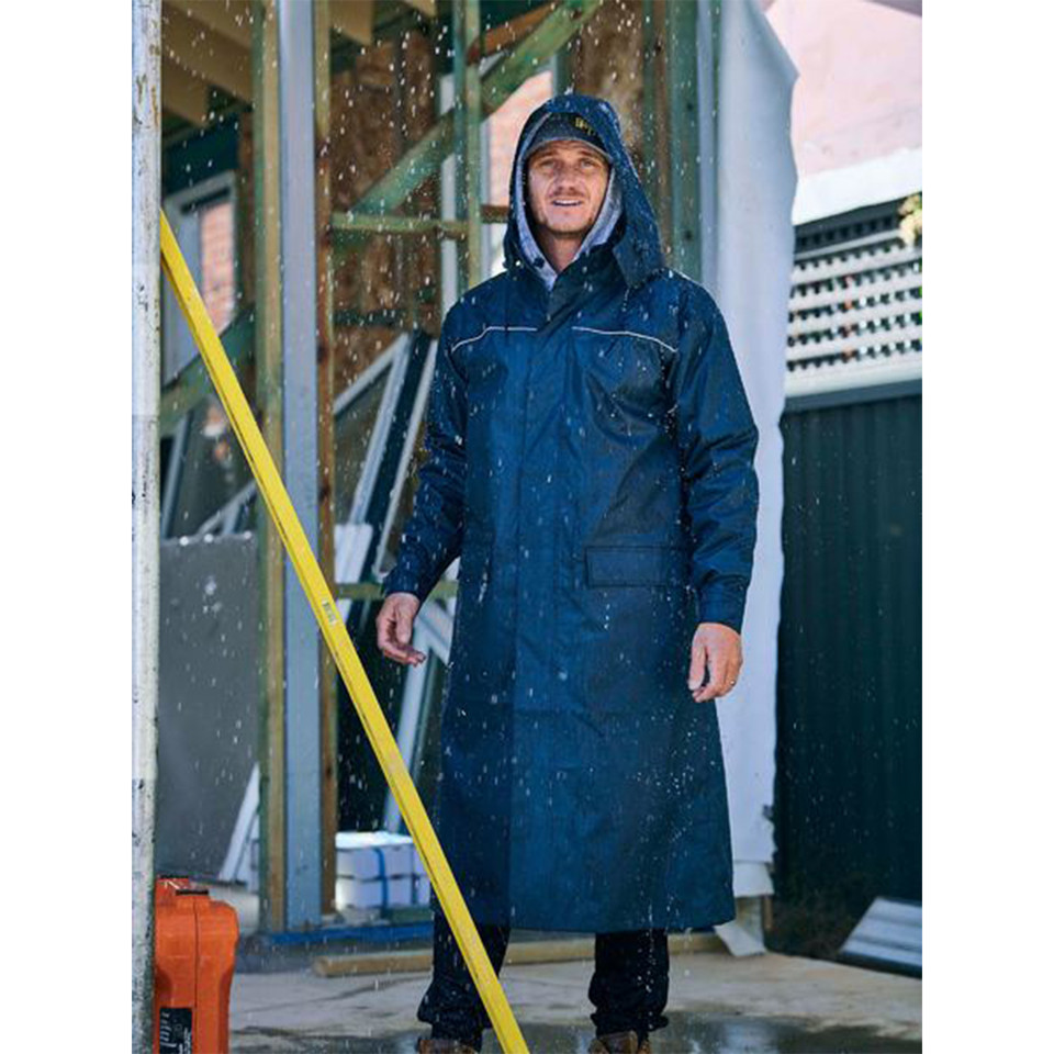 Bisley Waterproof Hooded Long Rain Coat
