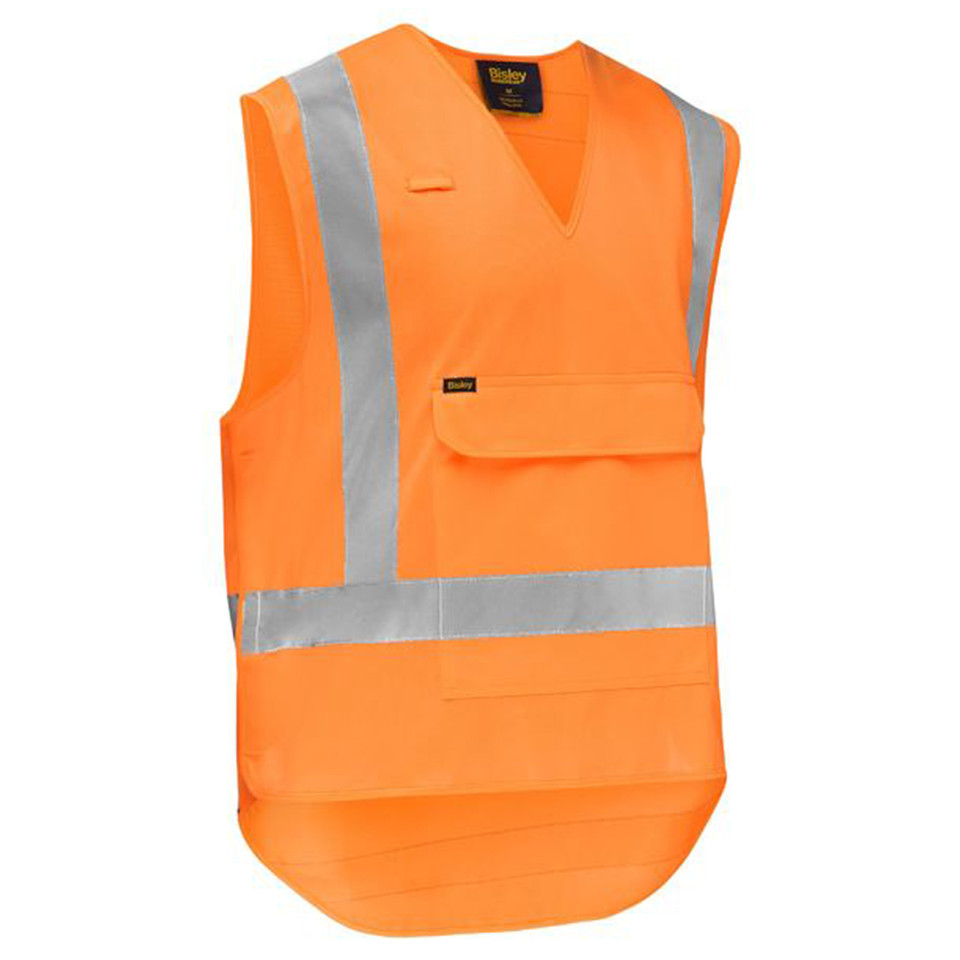 Bisley X Taped Hi Vis Detachable Safety Vest