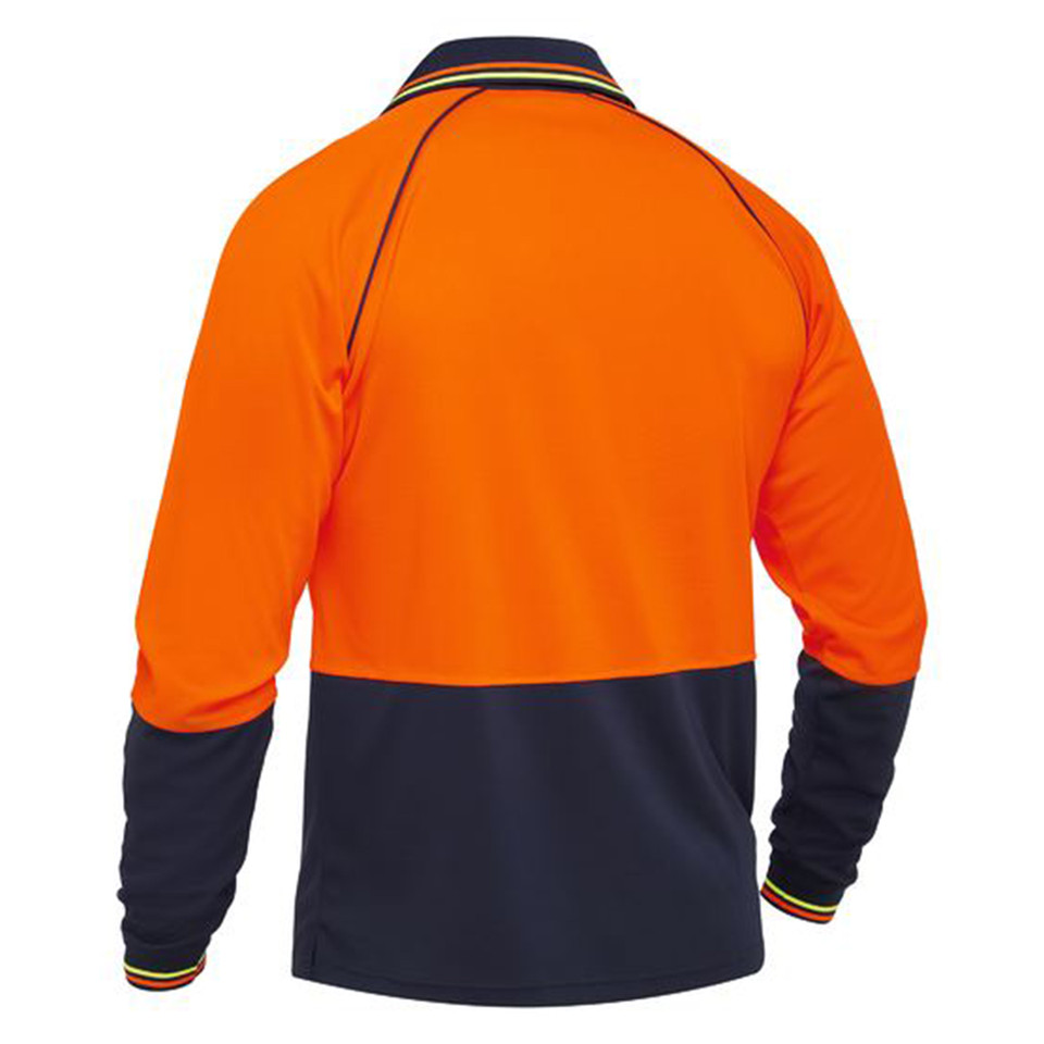FOOD INDUSTRY | Recycle Two Tone Hi Vis Long Sleeve Polo