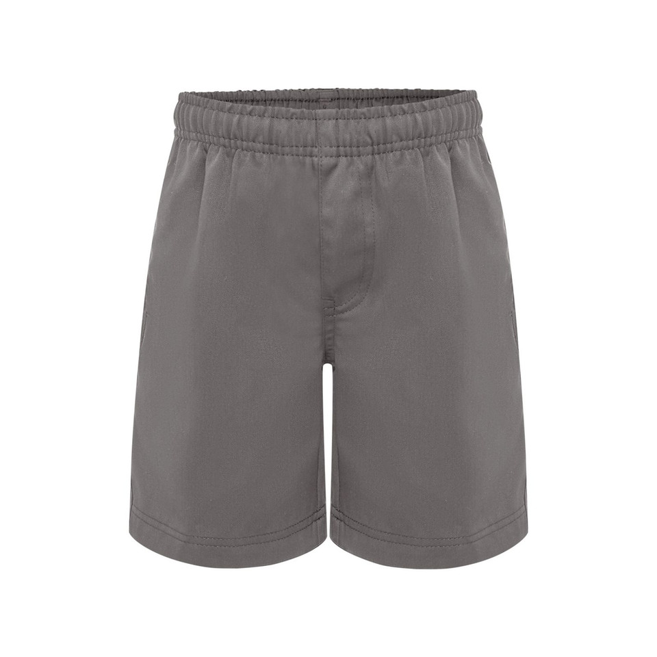 Kids Elasticised Pull-On School Short - Grey