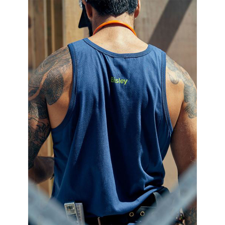 100% Cotton Jersey Print Singlet with Logo