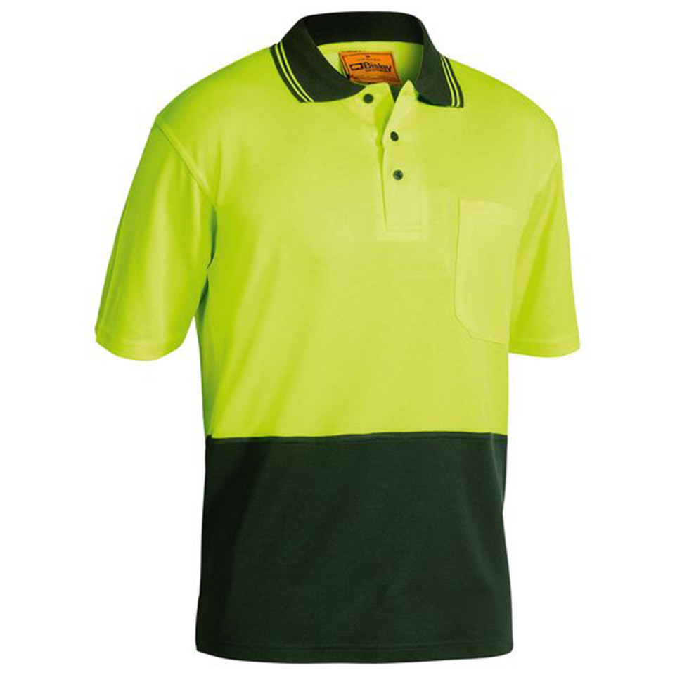 Adults Hi Vis Moisture Wicking Short Sleeve Polo Shirt