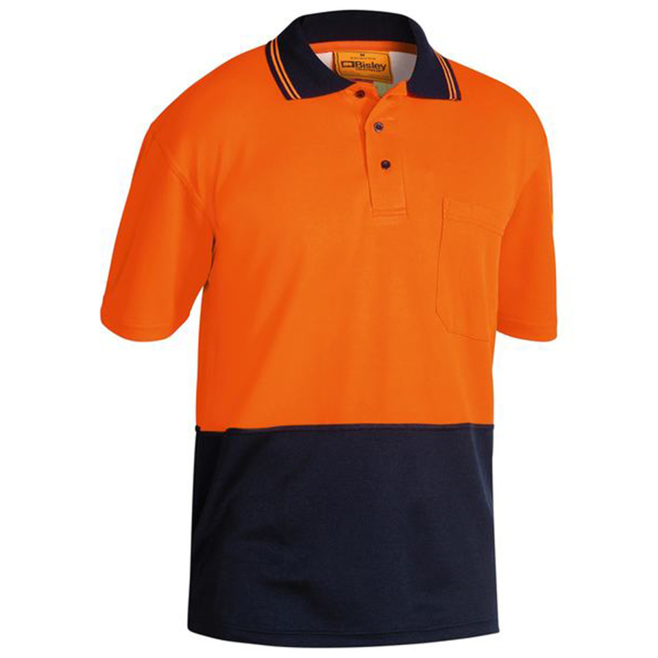 Adults Hi Vis Moisture Wicking Short Sleeve Polo Shirt
