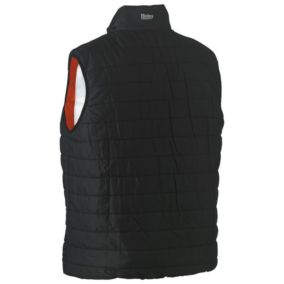 Ladies Taped Hi Vis Reversible Puffer Vest