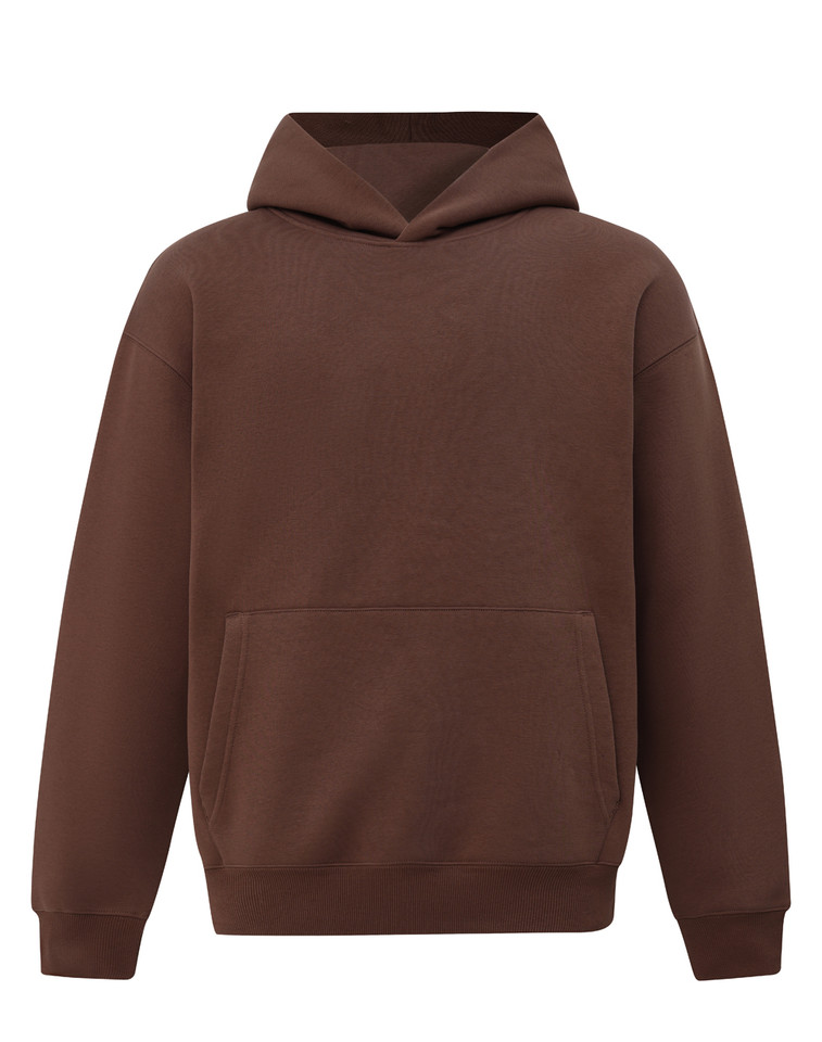 Unisex Oversized Fleece Hoodie - Walnut
