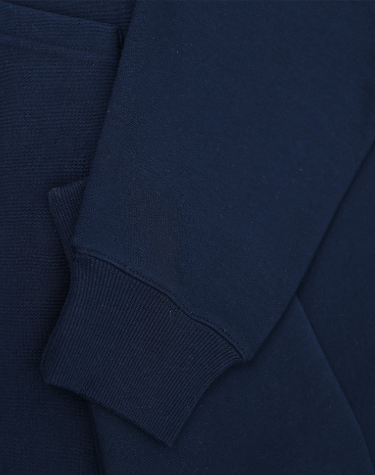 Unisex Oversized Fleece Hoodie - Navy - angle_12
