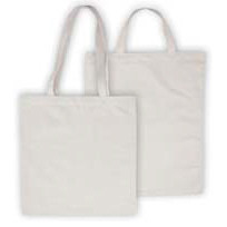 Plain Cotton Calico Bags | Natural Short / Long Double Handles Bulk Buy