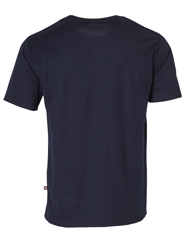 Unisex Unisex ® Polycotton Tee in navy, back view