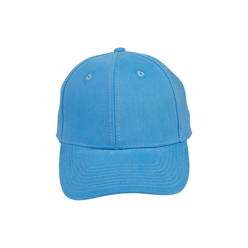 Adults 6 Panels Heavy Brushed Cotton Cap - Sky