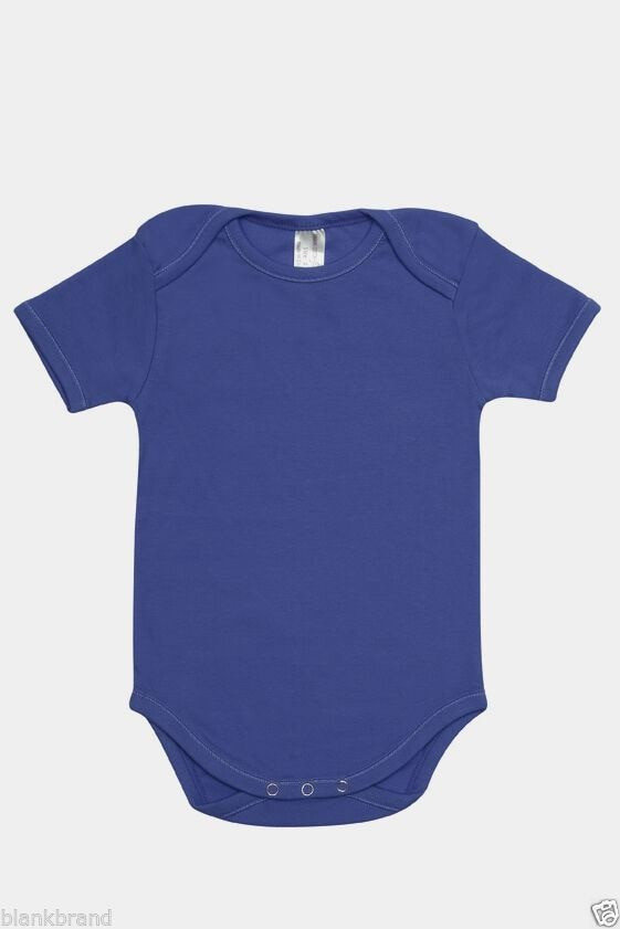 Baby Romper Organic Cotton Bodysuit - B101BL - Navy