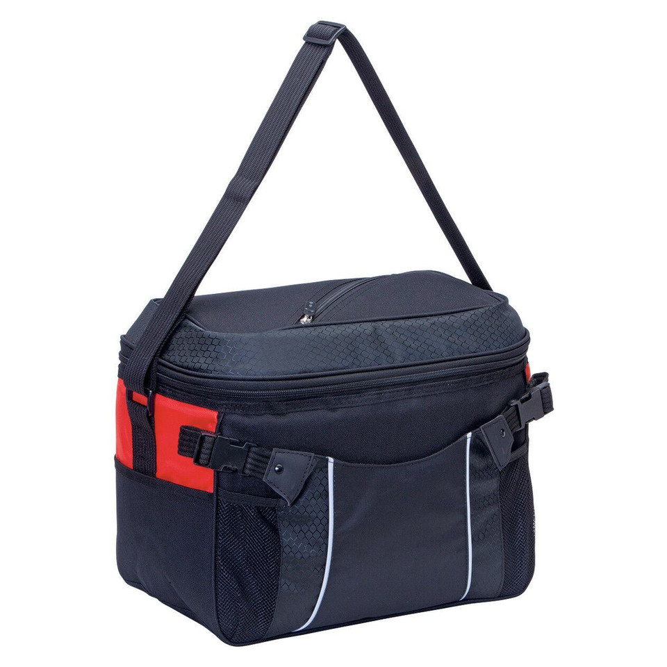 Stylish Design Insulated Cooler Bag with Quick Access Lid - 1061 | Black.Red