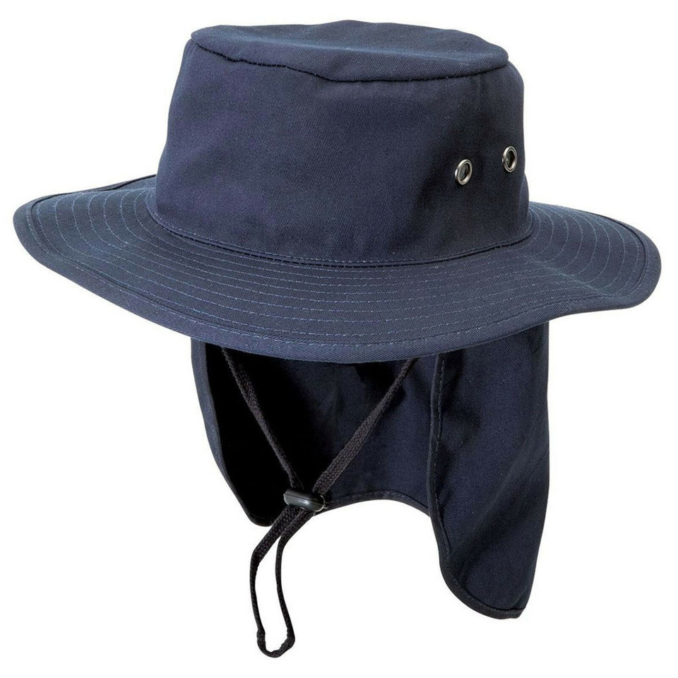 100% Cotton Twill Hat With Foldaway Flap Pouch - 4295