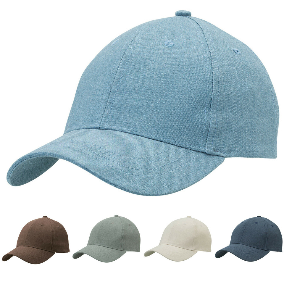 Adults Plain 6 Panels Hemp Cap- 4383 
