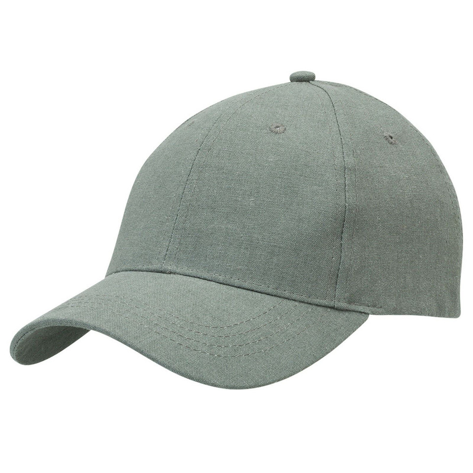 Adults Plain 6 Panels Hemp Cap- 4383 | Charcoal