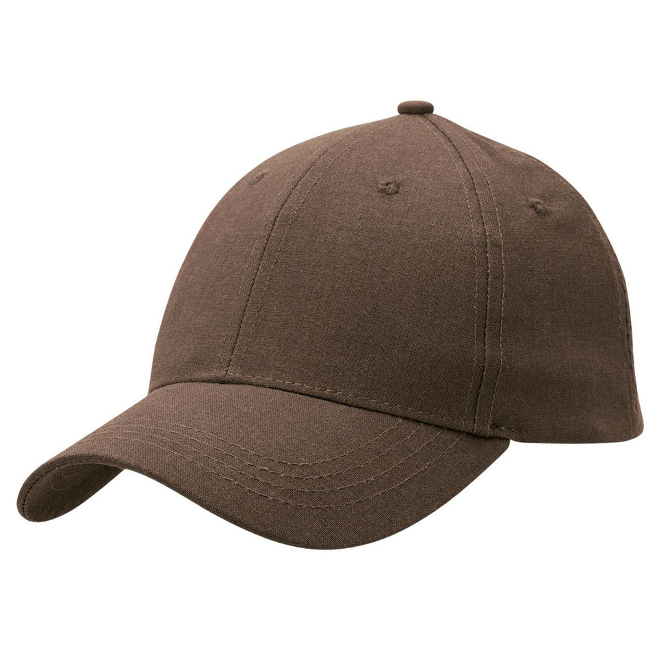Adults Plain 6 Panels Hemp Cap- 4383 | Brown