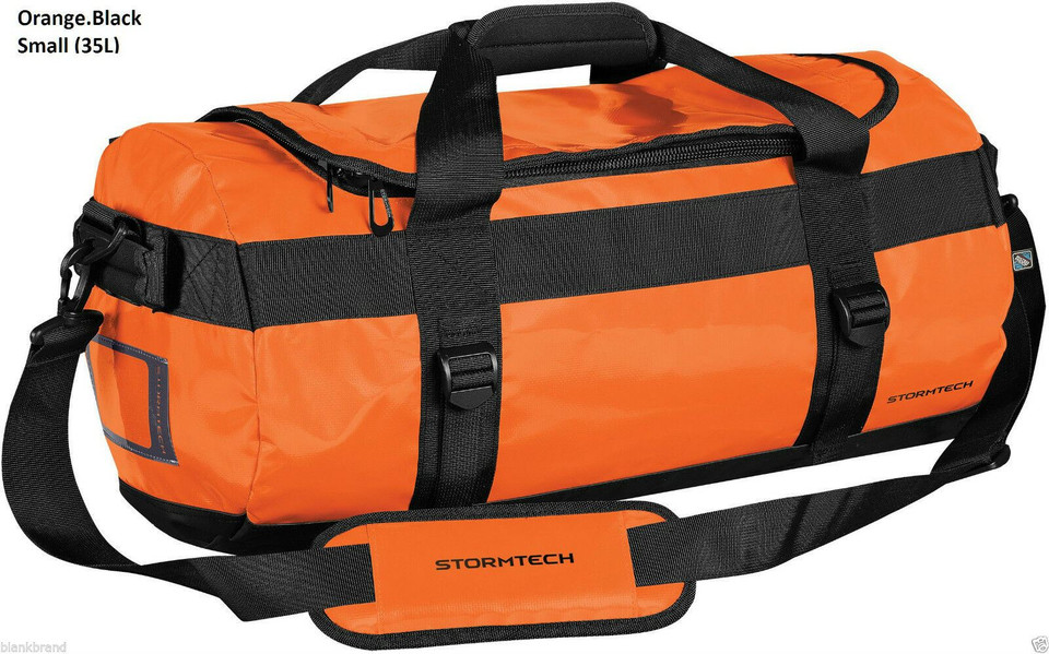 Stormtech Waterproof Small Travel Gear Bags - GBW-1S | Orange.Black