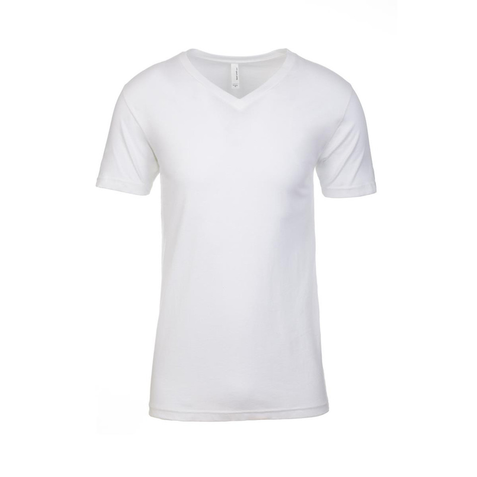 Next Level Apparel Mens CVC V-Neck T-Shirt - NL6240 | White