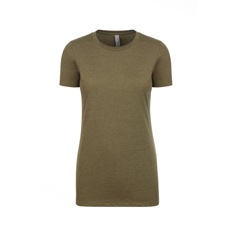 Next Level Ladies CVC Crew T-Shirt - NL6610 | Military Green