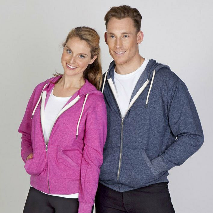 Womens Lightweight Heather Zip Hoodie - FZ75UN