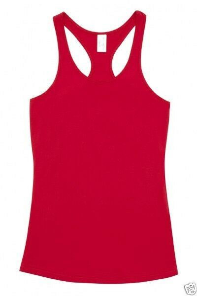 Ladies T-Back Gym Singlet - T407LD | Red