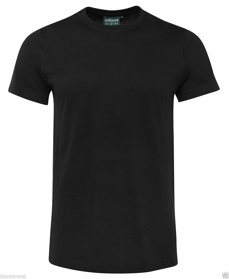 Adults Kids Plain Fitted T-shirt - S1NFT  | Black