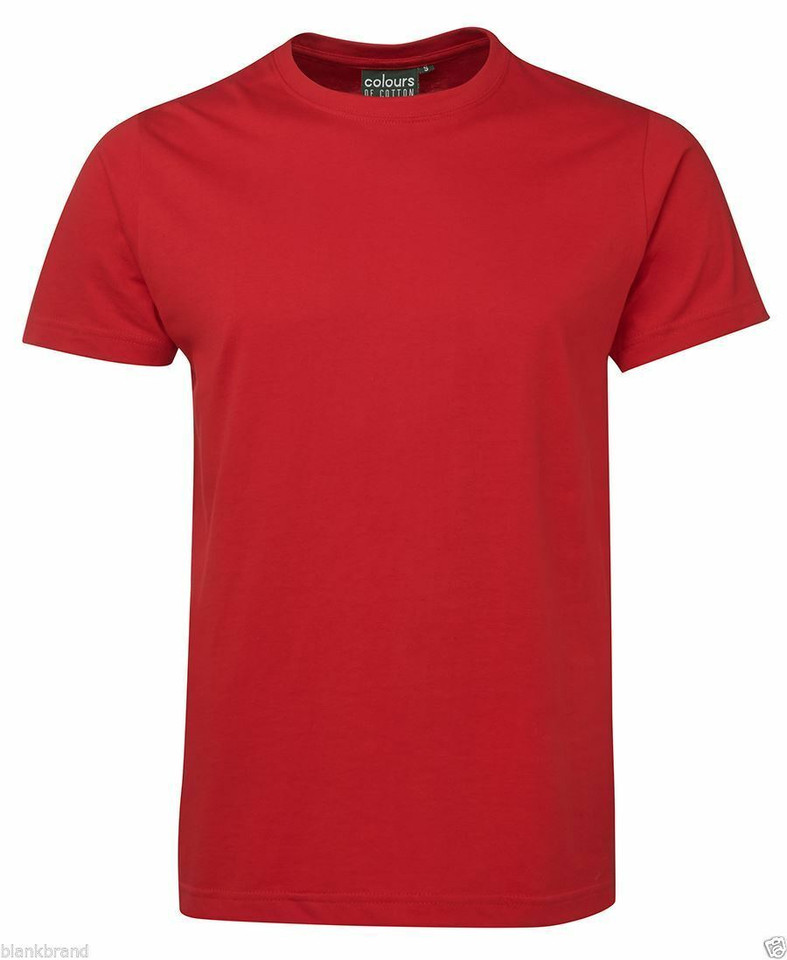 Adults Kids Plain Fitted T-shirt - S1NFT  | Red