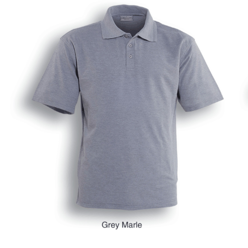 Adults Unisex Poly Cotton Basic Polo - CP812 | Grey Marle