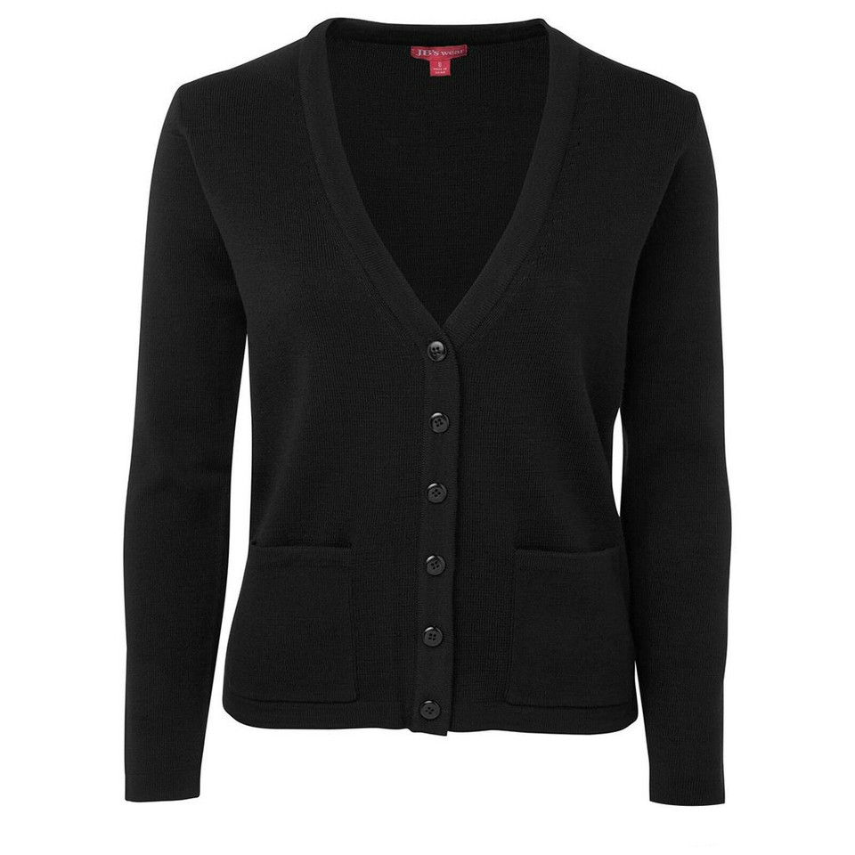 Ladies Knitted Cardigan Classic Fit - 6LC | Black