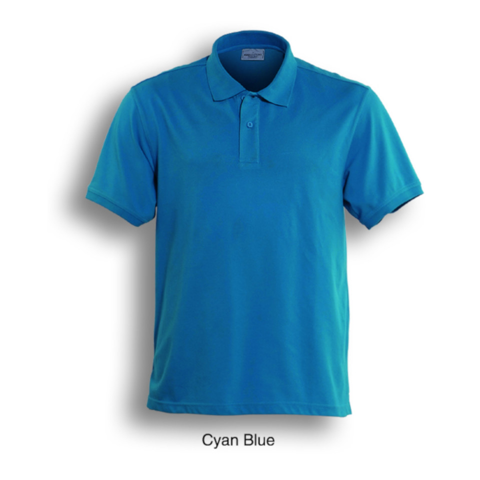 Mens Casual Semi-Fitted Polo Shirt - CP0901 | Cyan