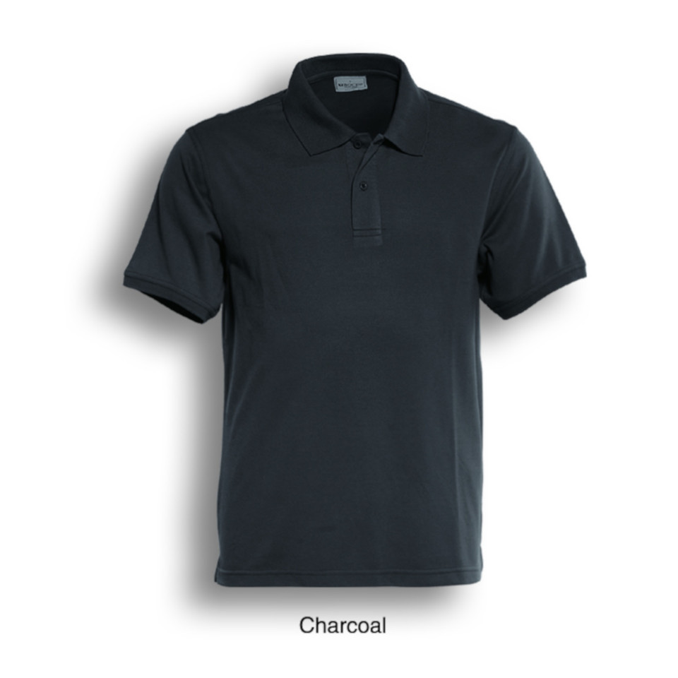 Mens Casual Semi-Fitted Polo Shirt - CP0901 | Charcoal