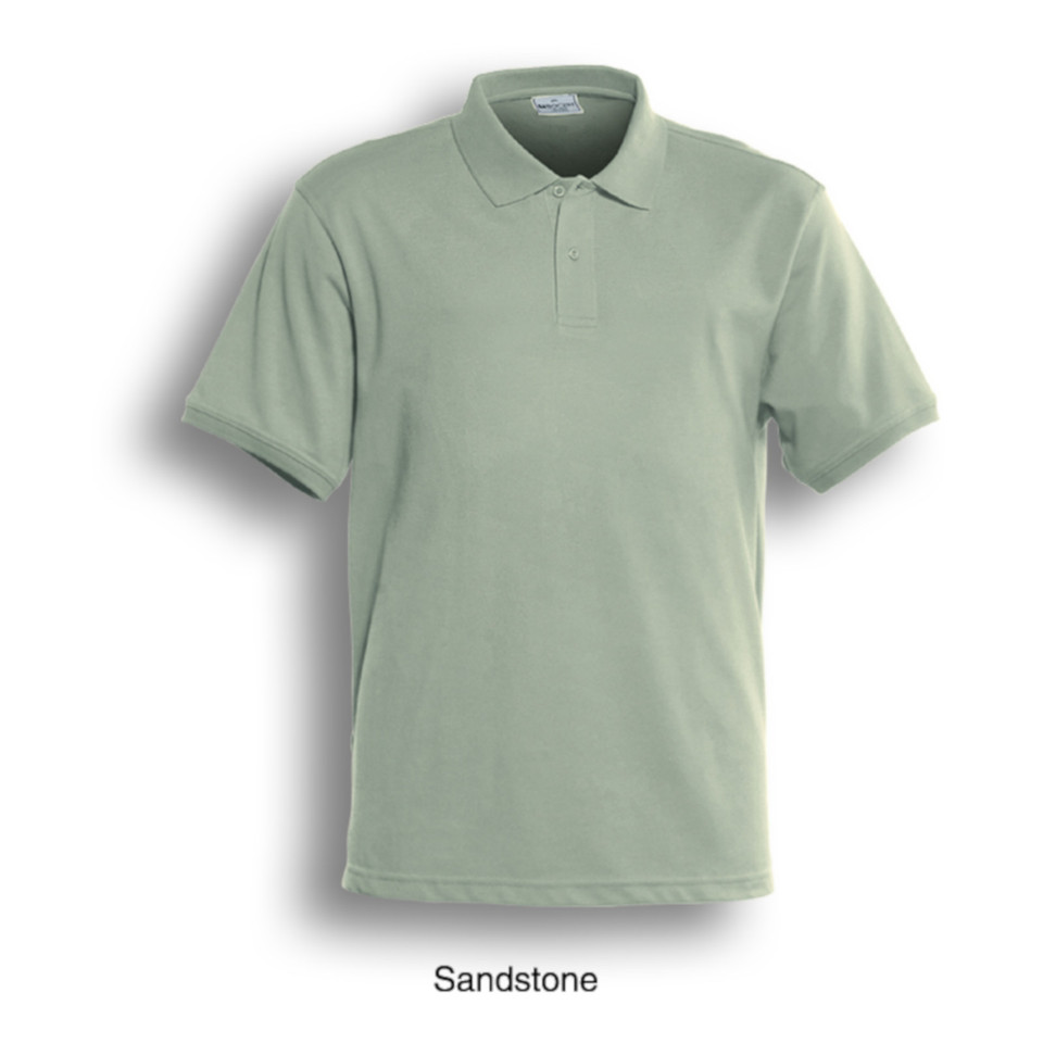 Mens Casual Semi-Fitted Polo Shirt - CP0901 | Sandstone