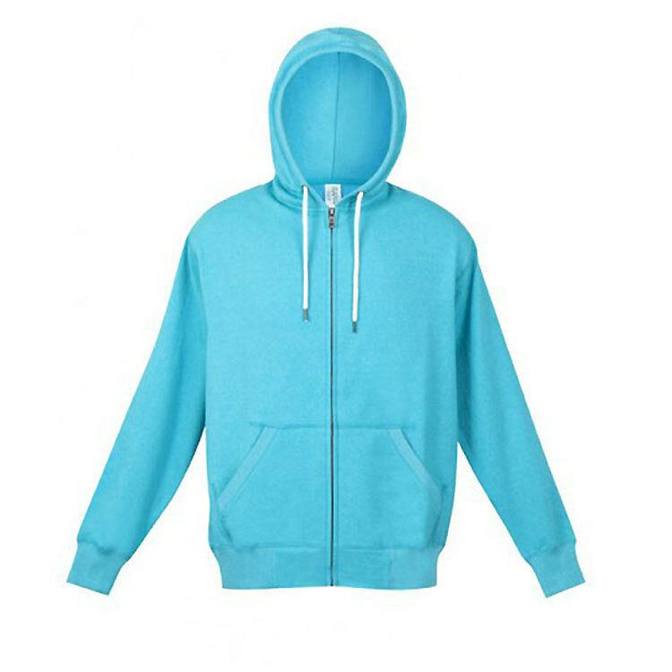 Mens Lightweight Heather Zip Hoodie - F750HZ | Jade Heather