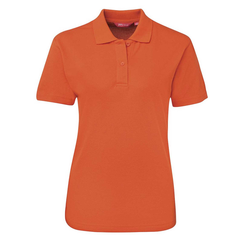 Womens Basic Short Sleeves Polo Shirts - 2LPS | Orange