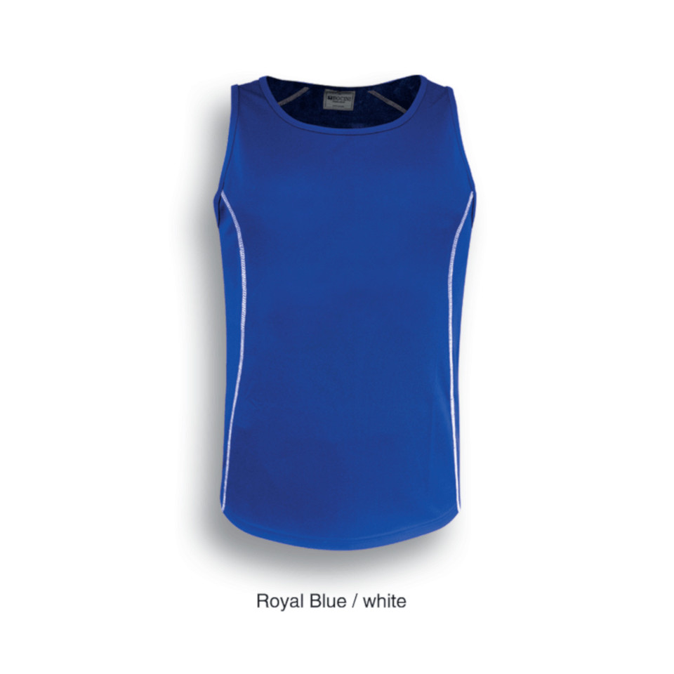 Mens Breezeway Polyester Singlet Breezeway Polyester - CT0926 | Royal.White