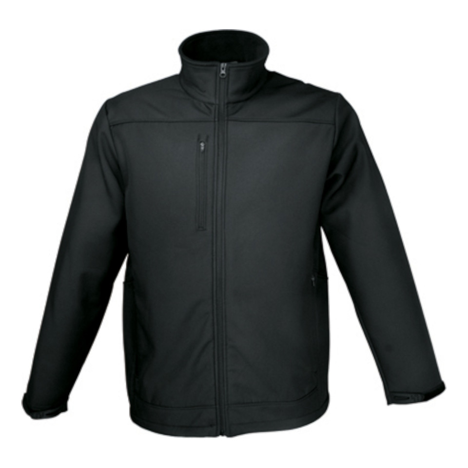 Mens Plain Softshell Jacket - CJ1301 | Black