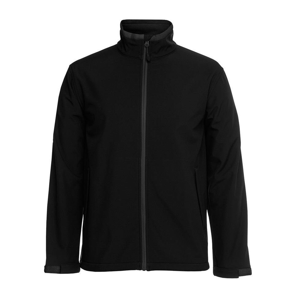 Podium Adults Slim FIt Water Resistant Softshell Jacket - 3WSJ | Black.Charcoal