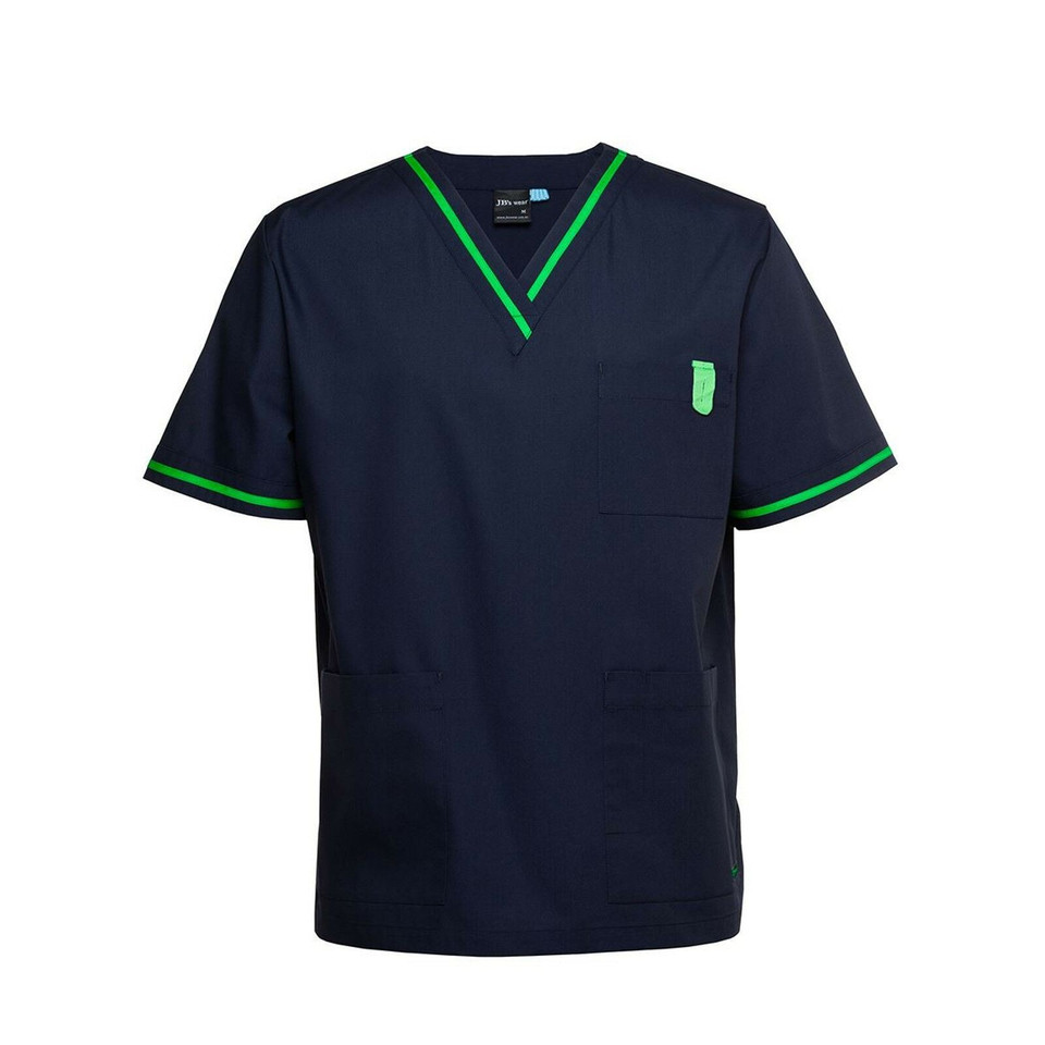 Adults Corporate Professional Care Scrubs Top - 4SCT | Navy.Green
