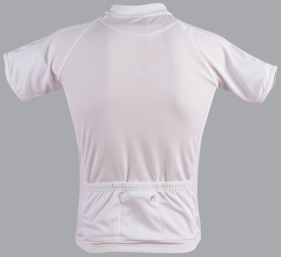 Short Sleeves Cycling Jersey Top - TS89 | White - Back