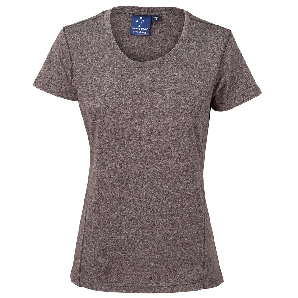 Ladies Activewear Heather T-shirt - TS28 | Black