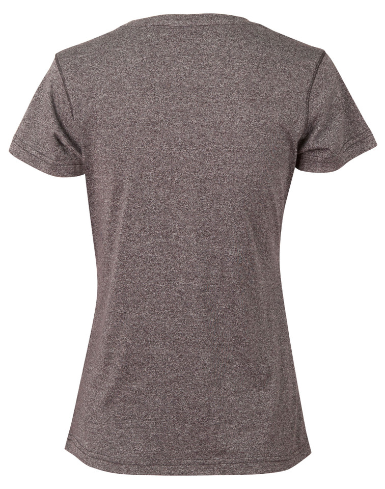 Activewear Heather T-shirt in black, back view