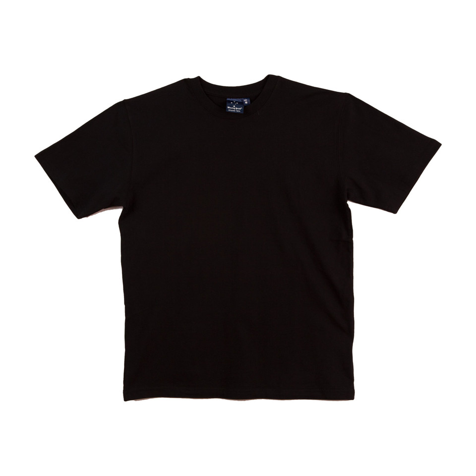 Adults Unisex Easy Fit Premium 100% Cotton Plain - TS01A | Black