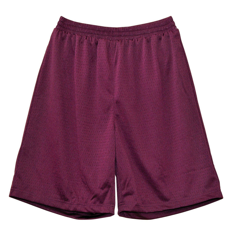 Adults Plain Basketball Sport Shorts - SS21 | Maroon